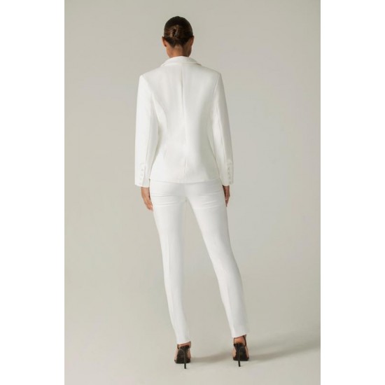 Alieva Discount - Rocio Tailored Blazer (Off White)