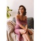 Alieva Discount - Miel Off Shoulder Bandage Dress (Thulian Pink)