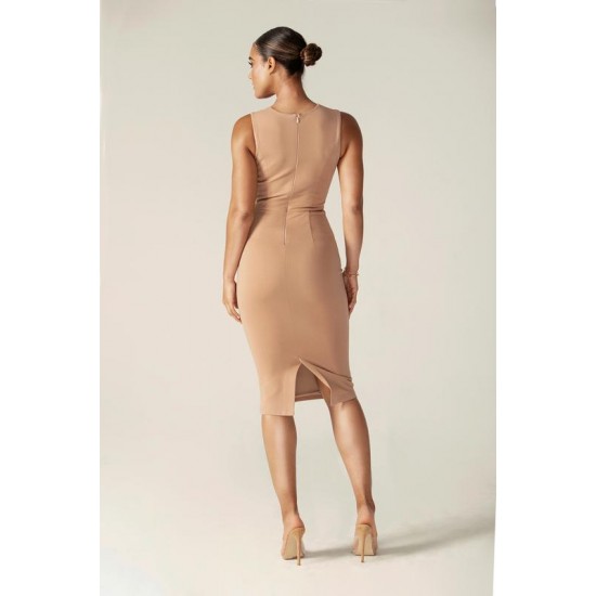 Alieva Discount - Pamela Modern Dress (Light Khaki)