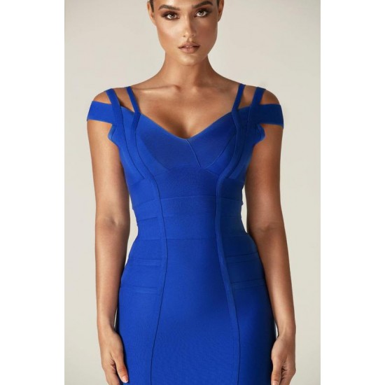 Alieva Discount - Amare Bandage Dress (Royal Blue)