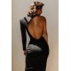 Alieva Discount - Elvia One Sleeve Midi Dress (Black)