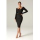 Alieva Discount - Diana Bandage Dress (Black)